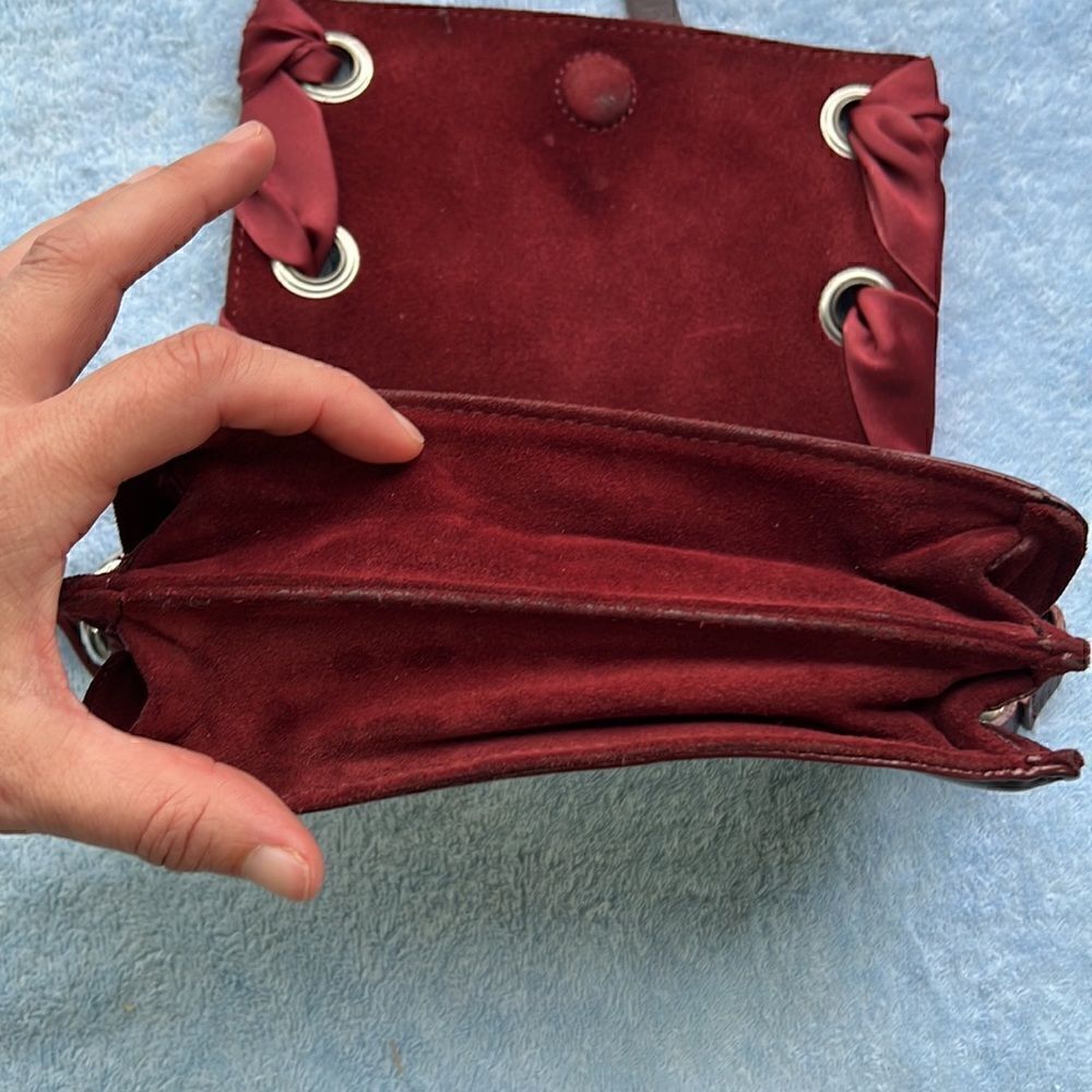 Topshop Leather and Ribbon Crossbody Bag - Picture 8 of 14